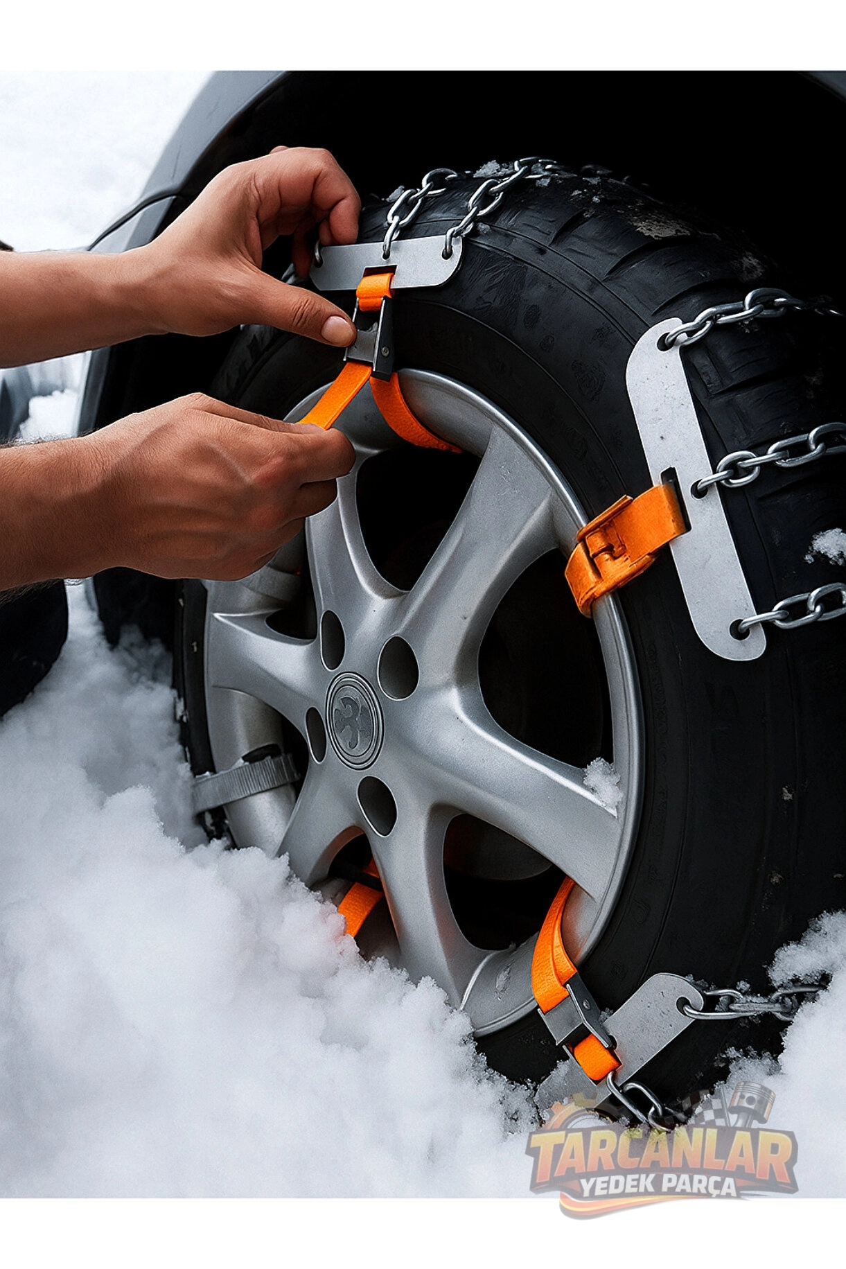 İXOMAN Araç Araba Kolay Takmatik Lastik Kar Zinciri Anti Çantalı Kar Tutuş Lastik Zinciri M BEDEN 6 Adet